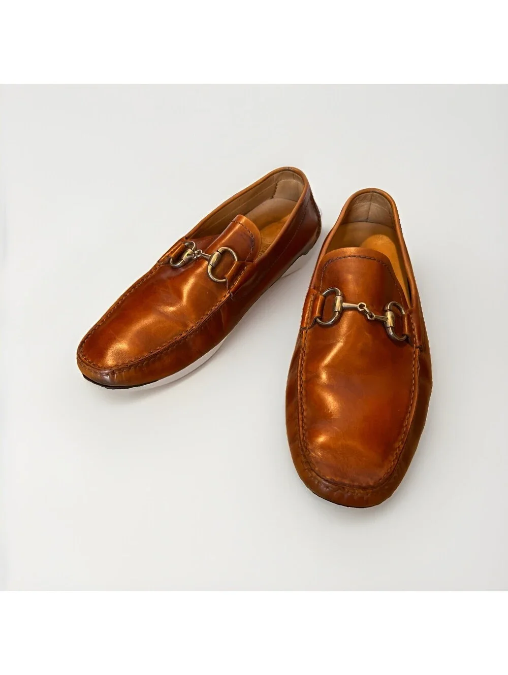 MAGNANNI MENS HORSEBIT LOAFERS CHILI BROWN SIZE 9.5M GOOD COND!